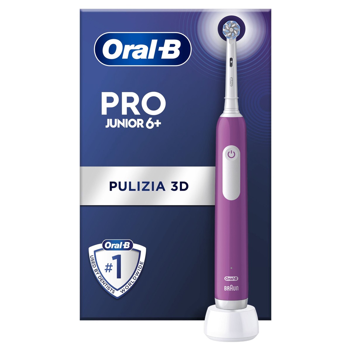 Oral-B Junior 8006540742891 elektrisk tandbrste Barn Roterende tandbrste Lilla