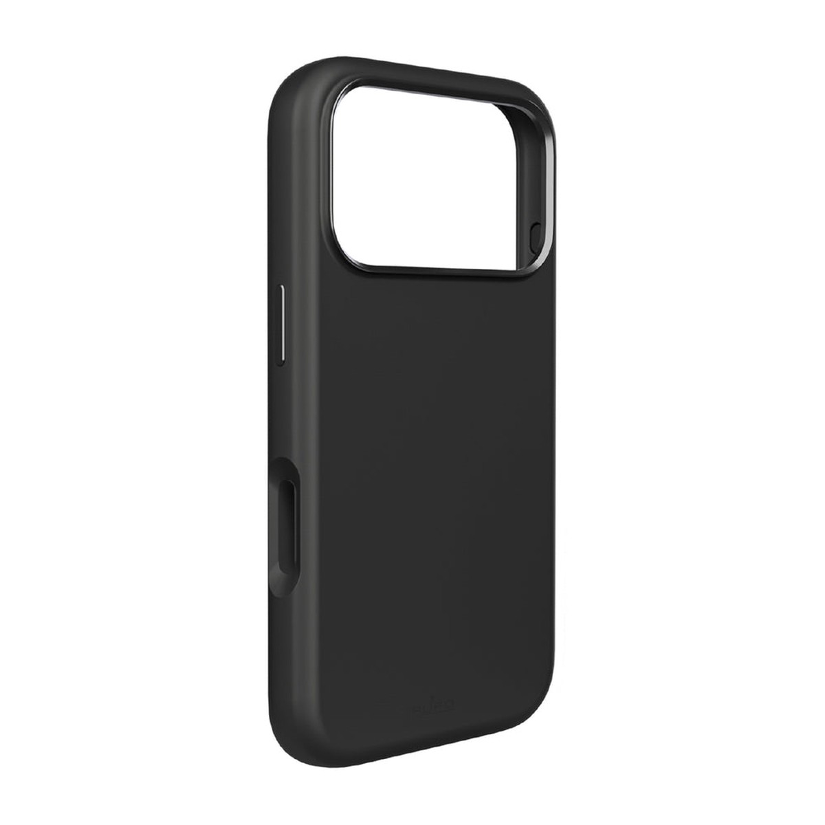 Puro Icon Mag Pro flydende silikone-cover til iPhone 17 Pro Max, MagSafe-kompatibel, med kamerabeskyttelse og aluminiumsknapper - sort