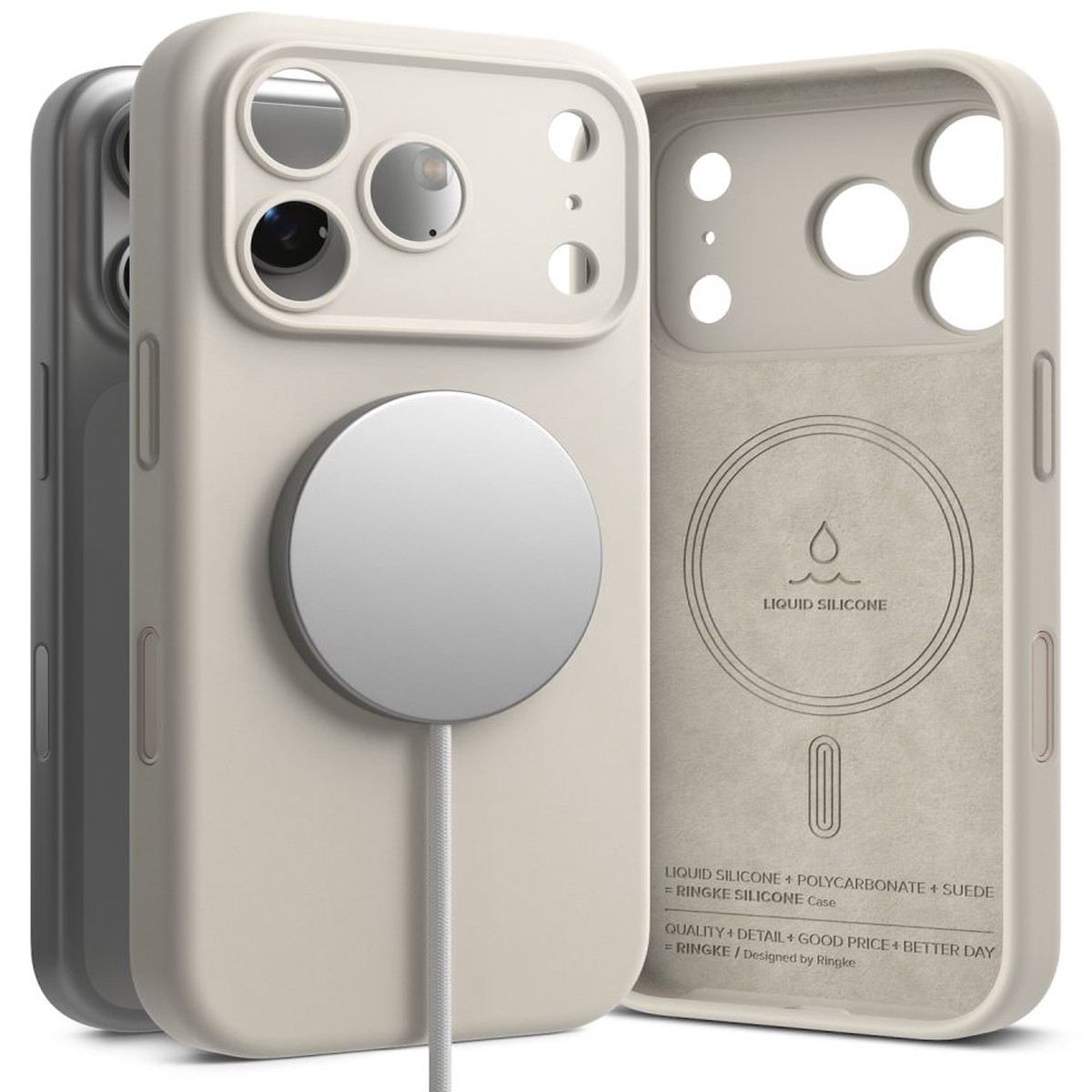Ringke Silikone Magnetisk Magsafe Iphone 18 Pro Sten