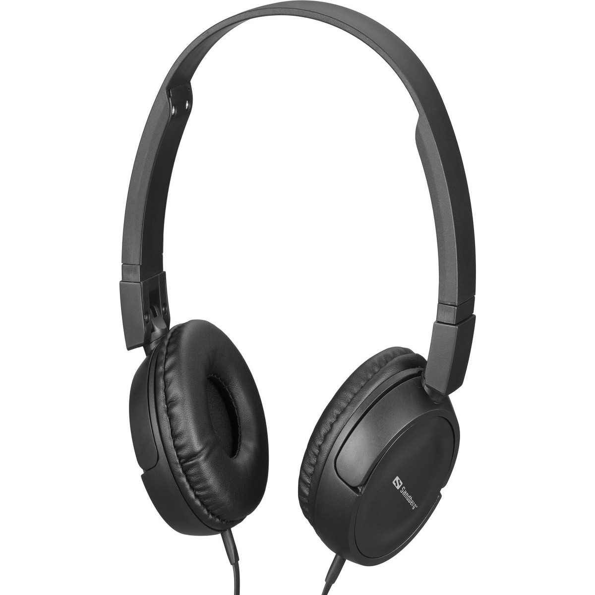 Sandberg Saver MiniJack HeadPhoneTravel Hovedtelefoner Ledningsfrt Headset Rejsende Sort