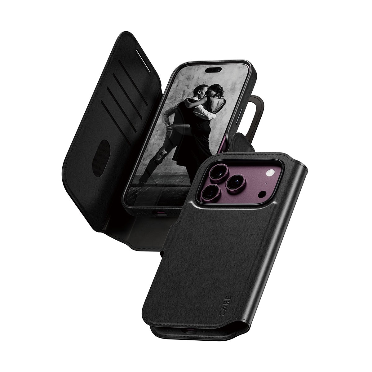 CARE by PanzerGlass Tango 2in1 Black Wallet Case w. MagSafe Apple iPhone 18 Pro