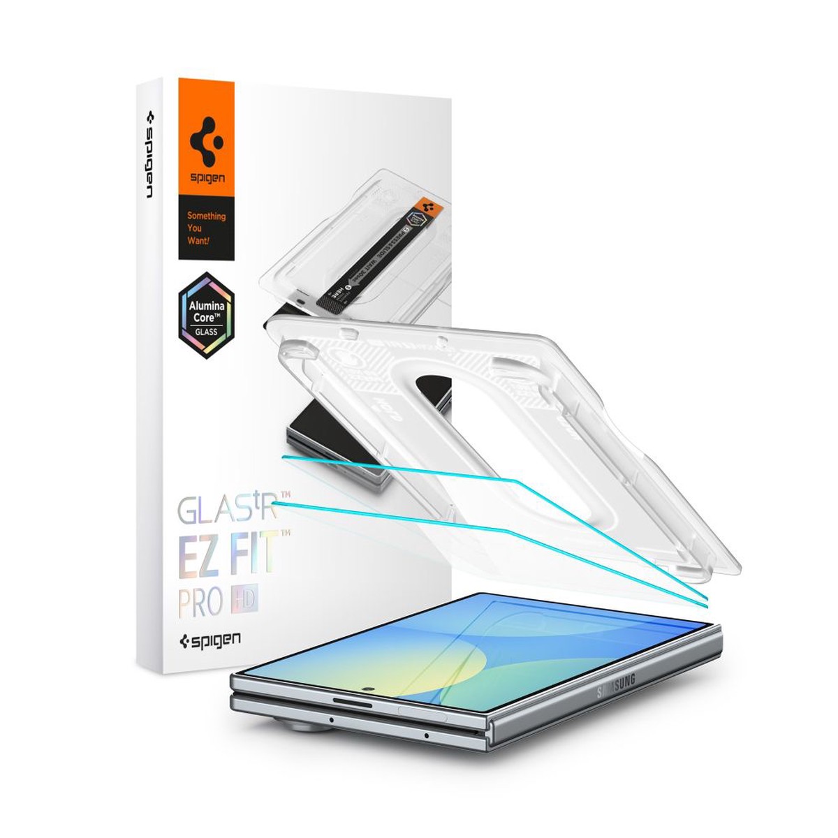 Hrdet Glas Spigen Glas.Tr Ez Fit Pro Ac 2 Pack Galaxy Z Fold 8 Clear