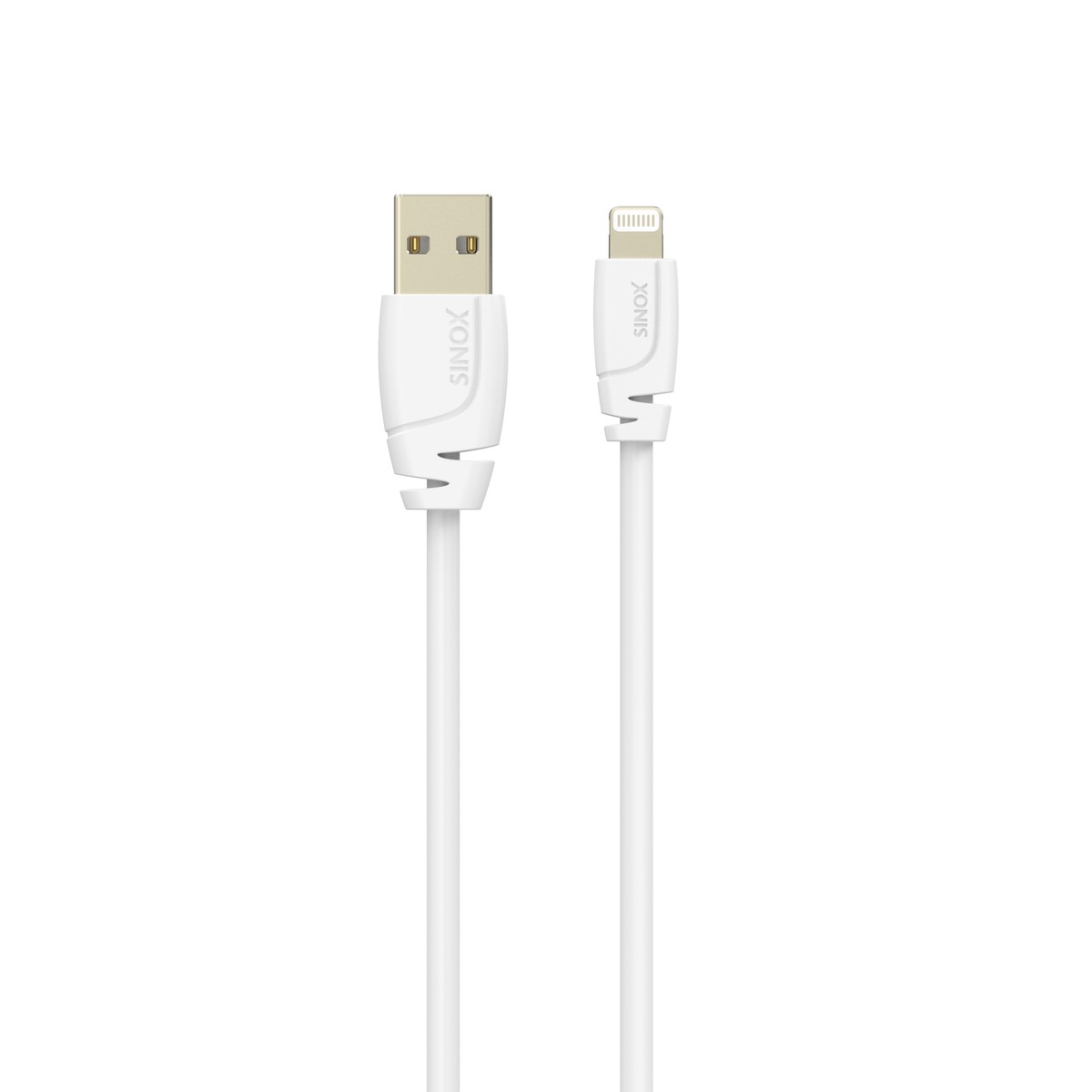 Sinox PRO Lightning kabel m/original Apple chip. 0,5m. Hvid