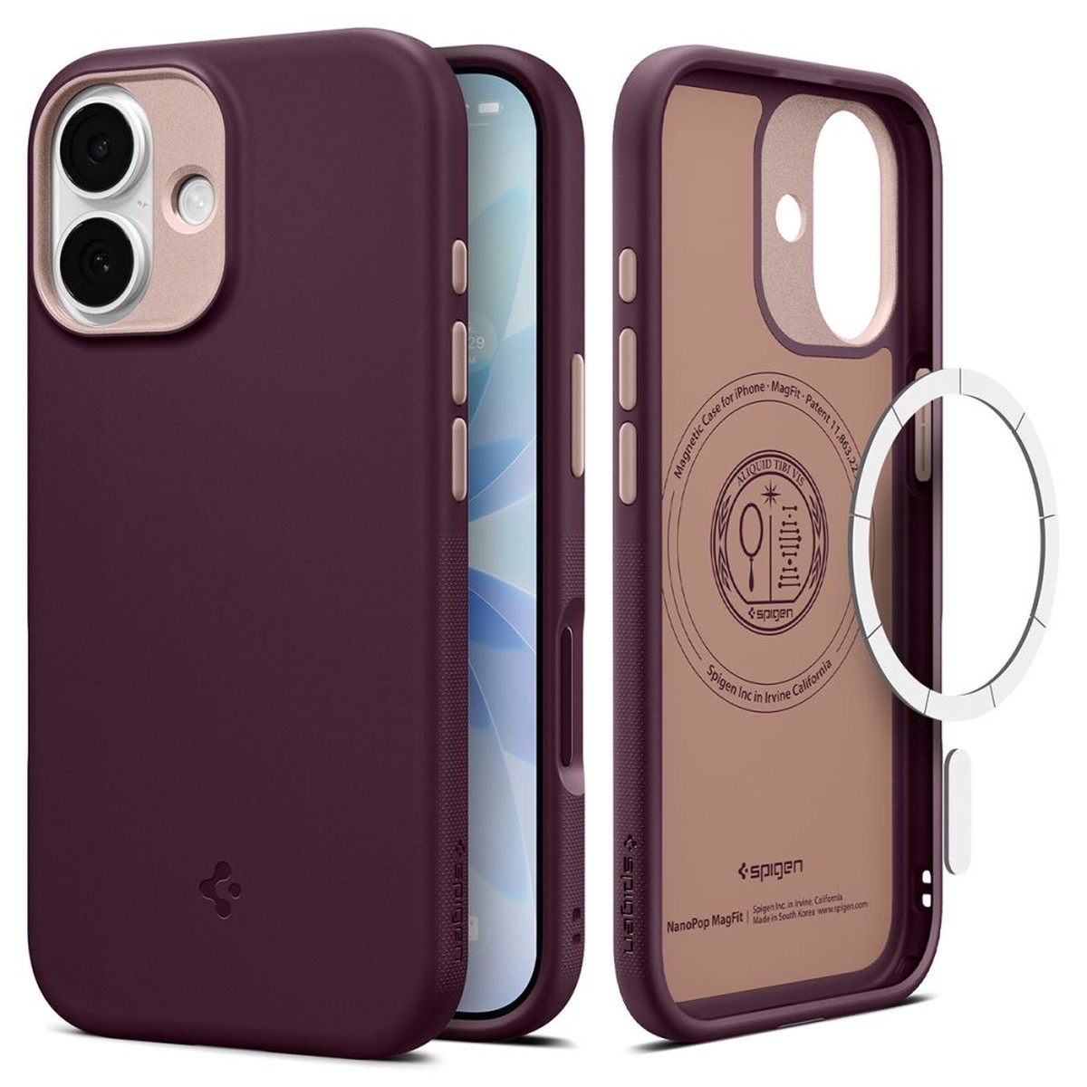 Spigen Nano Pop Mag Magsafe Iphone 17 Burgundy Bnne