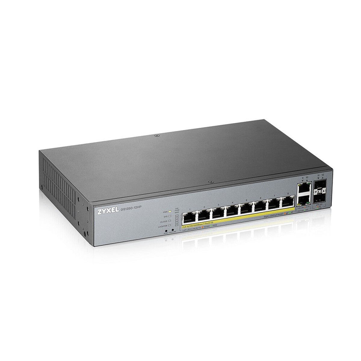 Zyxel GS1350-12HP Switch 8-porte Gigabit PoE+