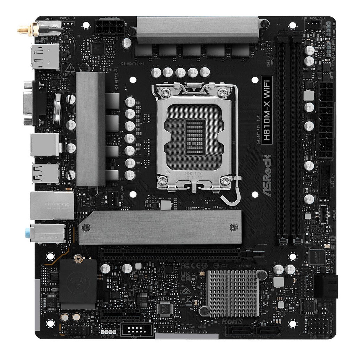 ASRock H810M-X WiFi Micro-ATX LGA1851