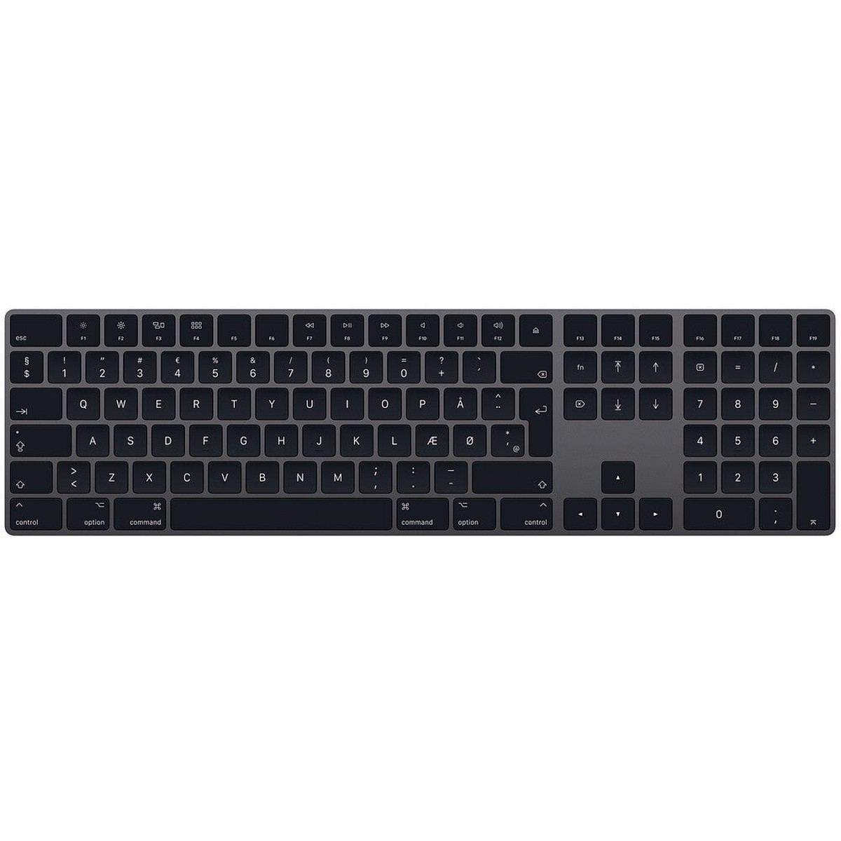 Apple Magic Keyboard with Numeric Keypad Tastatur Saks Trdls Dansk