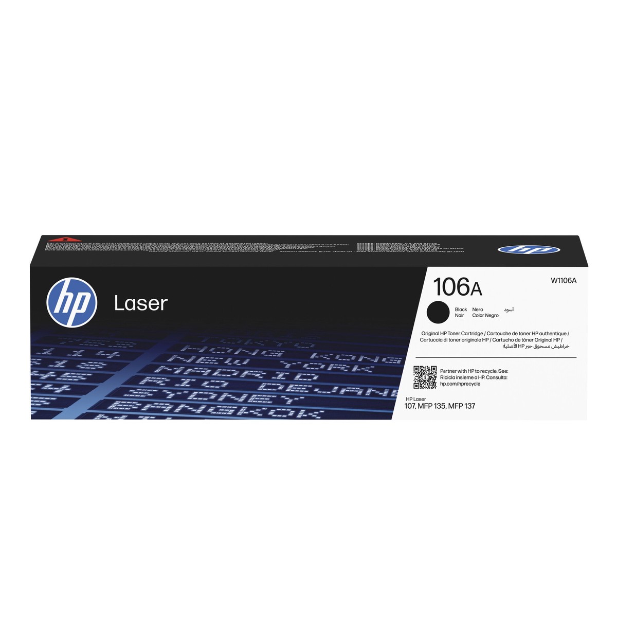 HP 106A Sort 1000 sider Toner W1106A