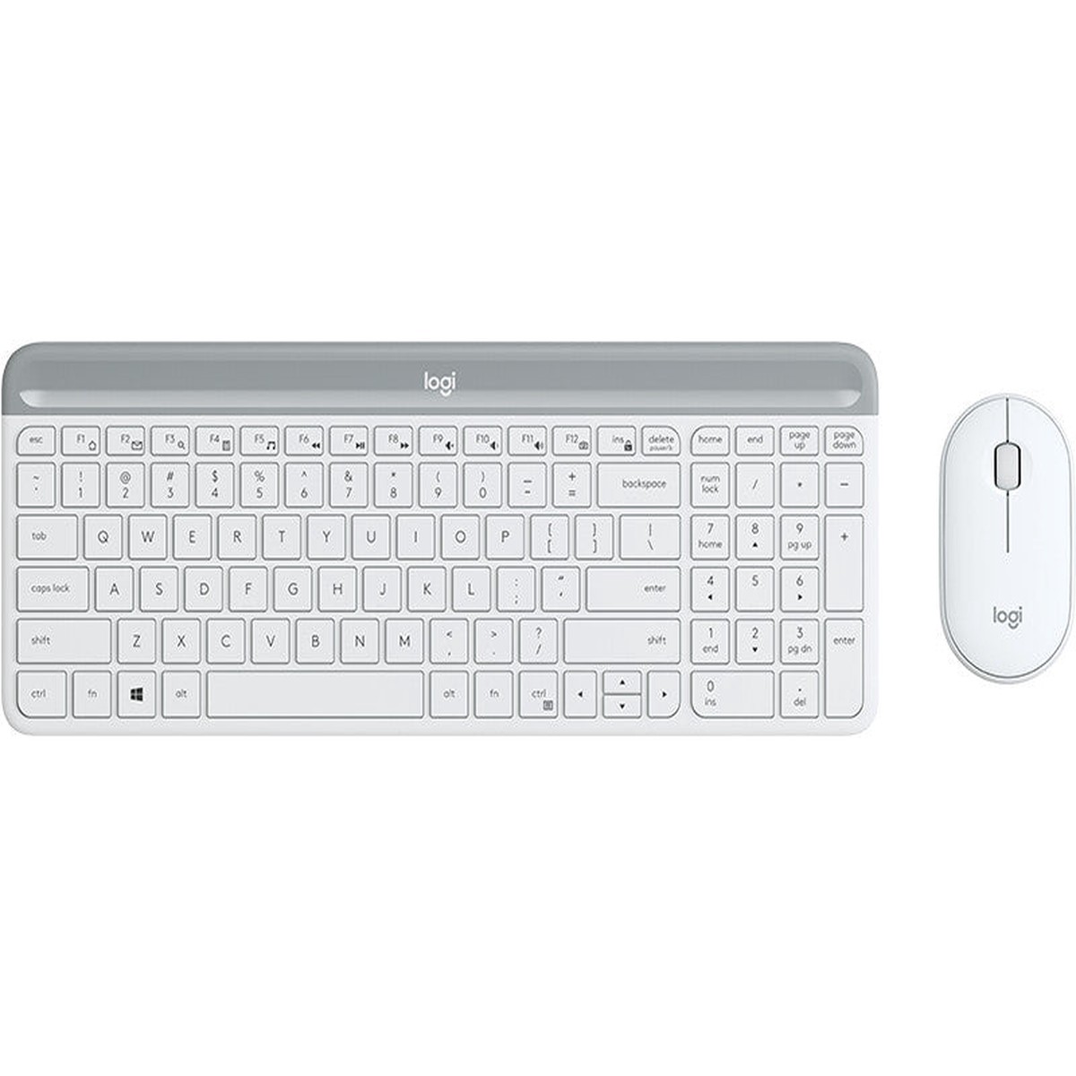 Logitech 920-009201 tastatur Mus inkluderet Universel RF trdlst QWERTY Nordisk Hvid