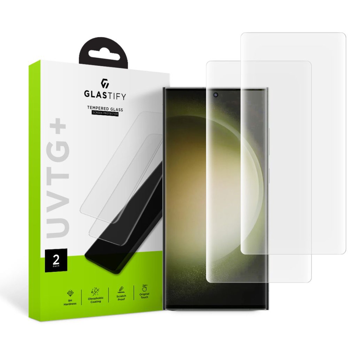 Hrdet Glas Glastify Uvtg+ 2 Pack Galaxy S23 Ultra Clear