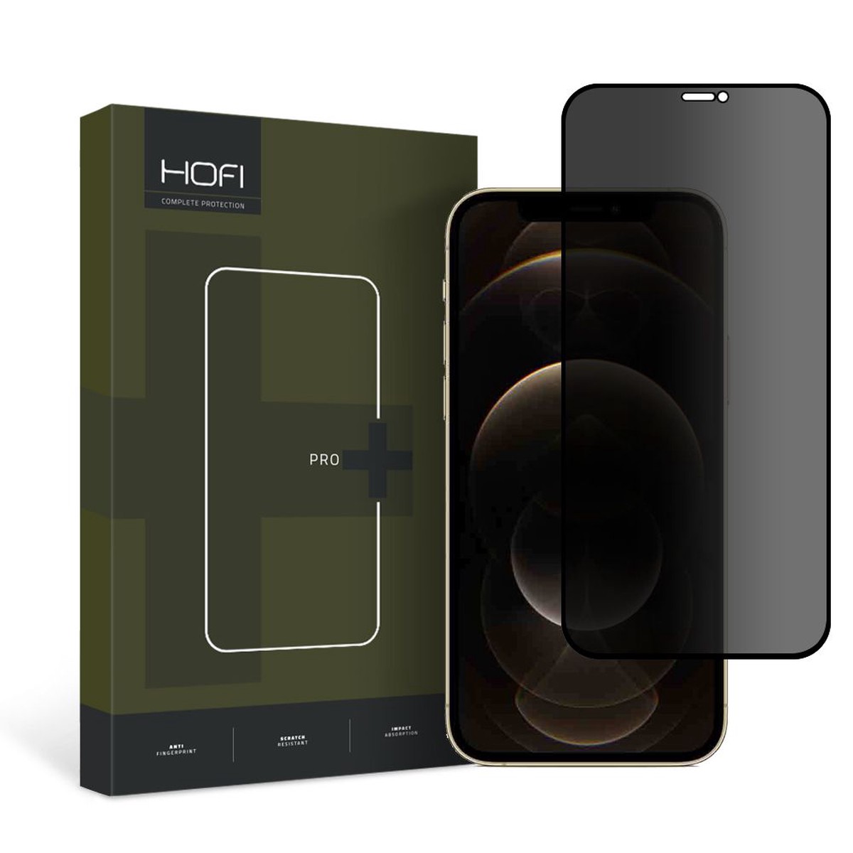 Privacyglas Hofi Anti Spy Glass Pro+ Iphone 12 / 12 Pro Privacy