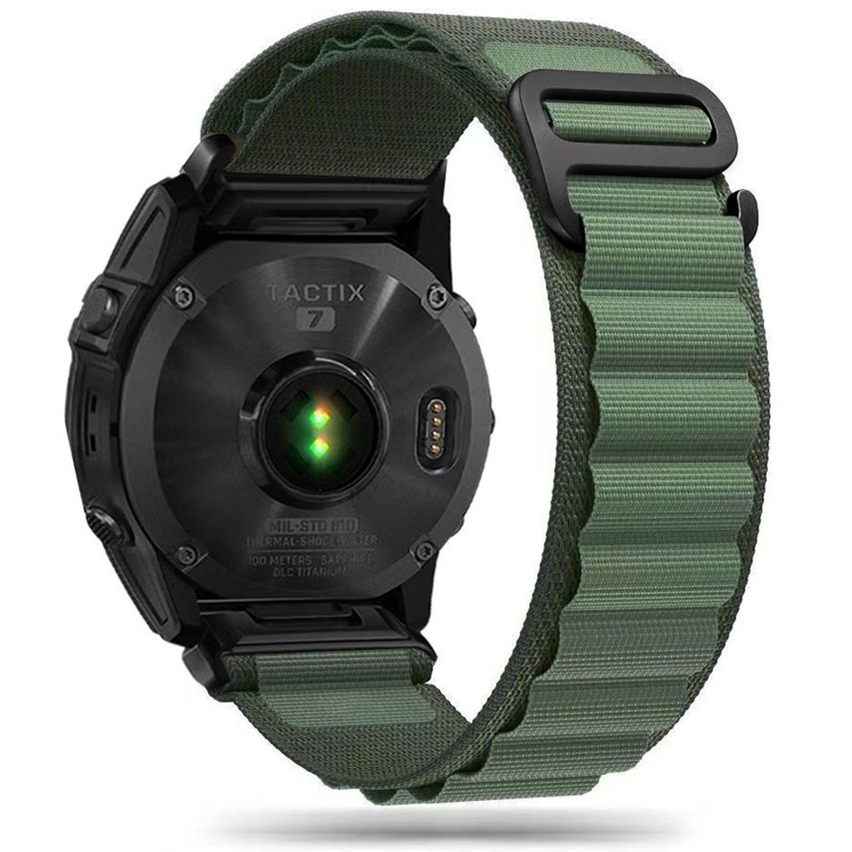 Tech Protect Nylon Pro Garmin Fenix 5 / 6 / 6 Pro / 7 / 8 / 8 Pro / E / 9 / 9 Pro (47 Mm) Militrgrn