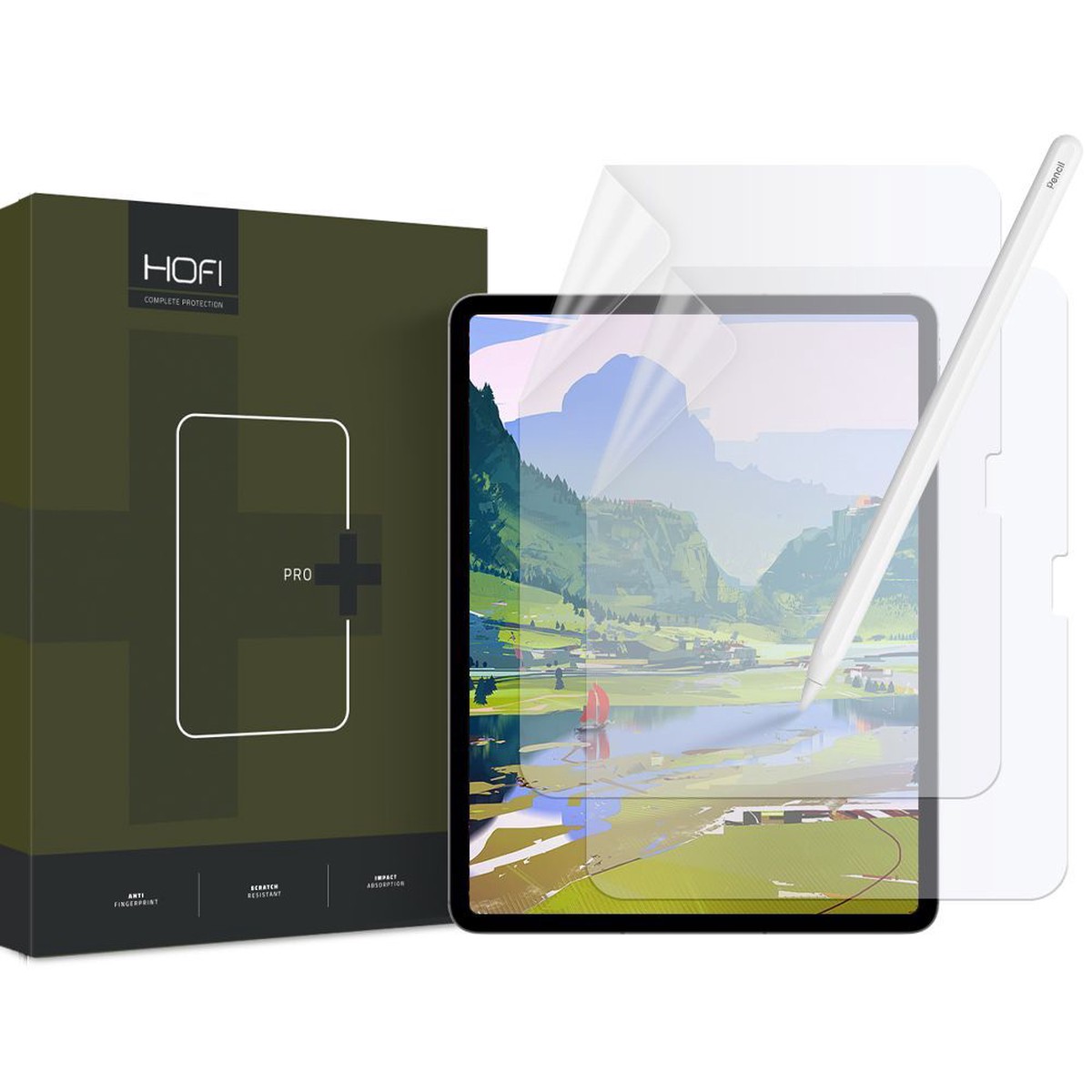 Beskyttelsesfolie Hofi Paper Pro+ 2 Pack Ipad Air 11 6/7/8 / 2024 2026 Mat Klart
