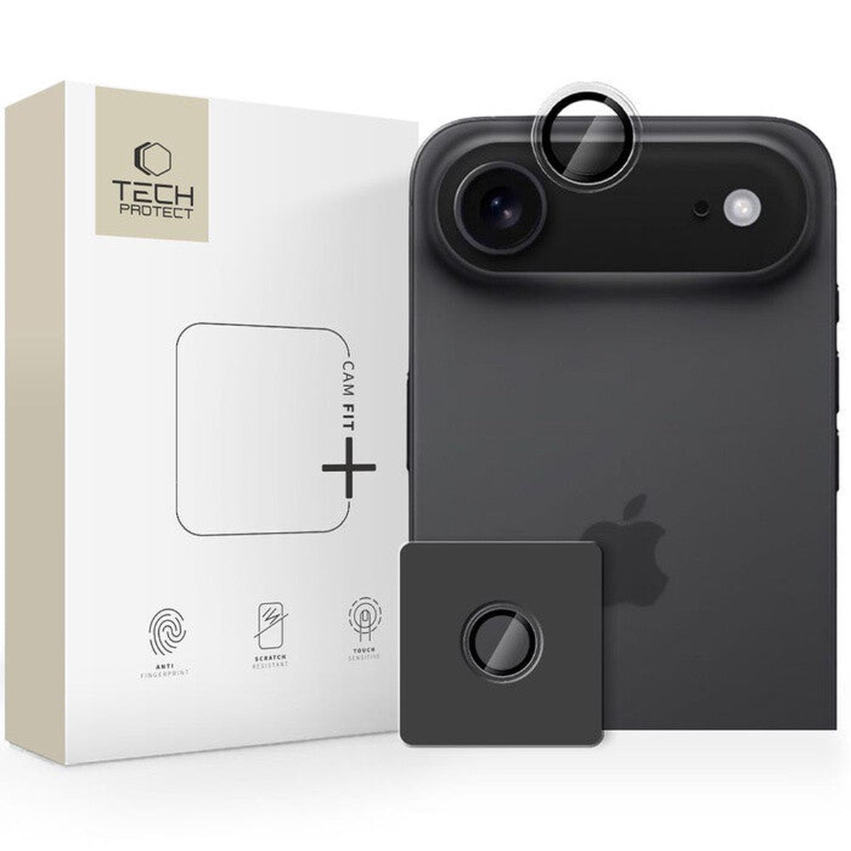 Tech-Protect 5906302319152 Skrm og -bagsidebeskytter til mobiltelefon Beskyttelse af kameralinsen Apple 1 stk