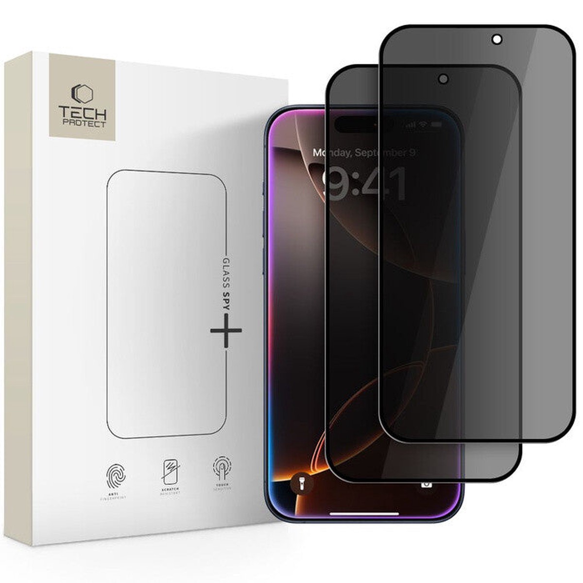 Tech-Protect 5906302319305 Skrm og -bagsidebeskytter til mobiltelefon Skrmfilter Apple 2 stk