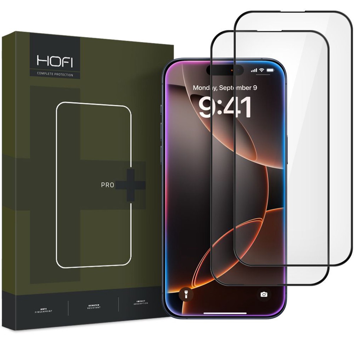 Hrdet Glas Hofi Glass Pro+ 2 Pack Iphone 16 Pro / 17 / 17 Pro Black