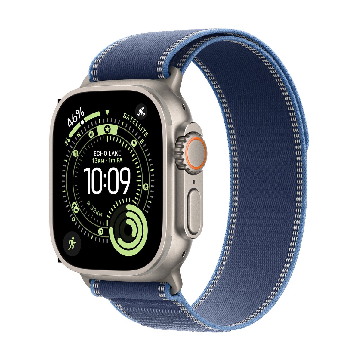 Apple Watch Ultra 3 OLED 49 mm Digital 422 x 514 pixel Berringsskrm 5G Titanium Wi-Fi GPS (satellit)