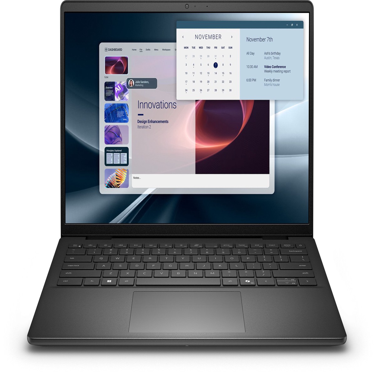 DELL Pro 14 Essential PV14255 AMD Ryzen 5 220 Laptop 35,6 cm (14") Full HD+ 16 GB DDR5-SDRAM 512 GB SSD Wi-Fi 6 (802.11ax) Windows 11 Home Sort Engelsk
