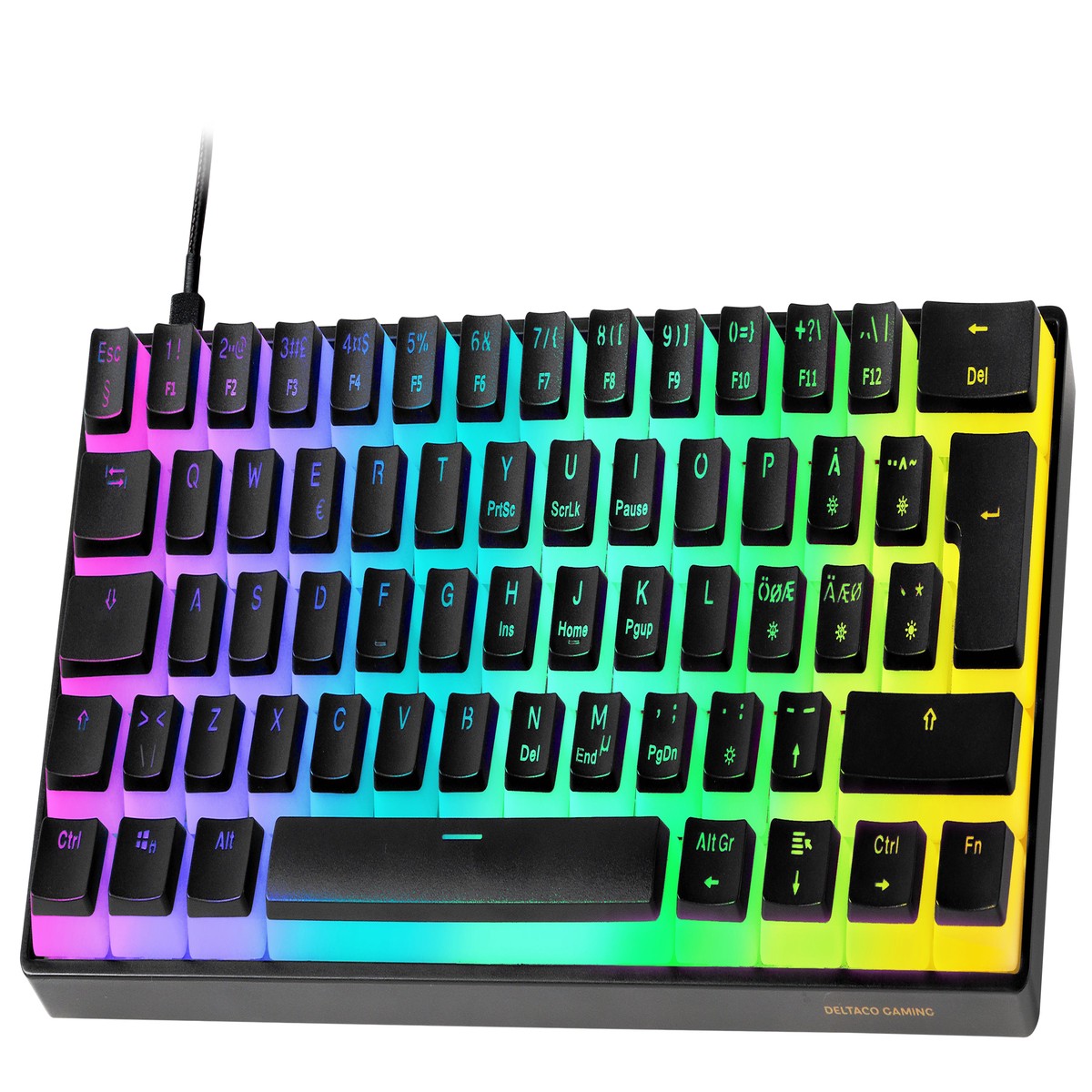 Deltaco Gaming DK475 60% mechanical keyboard, black