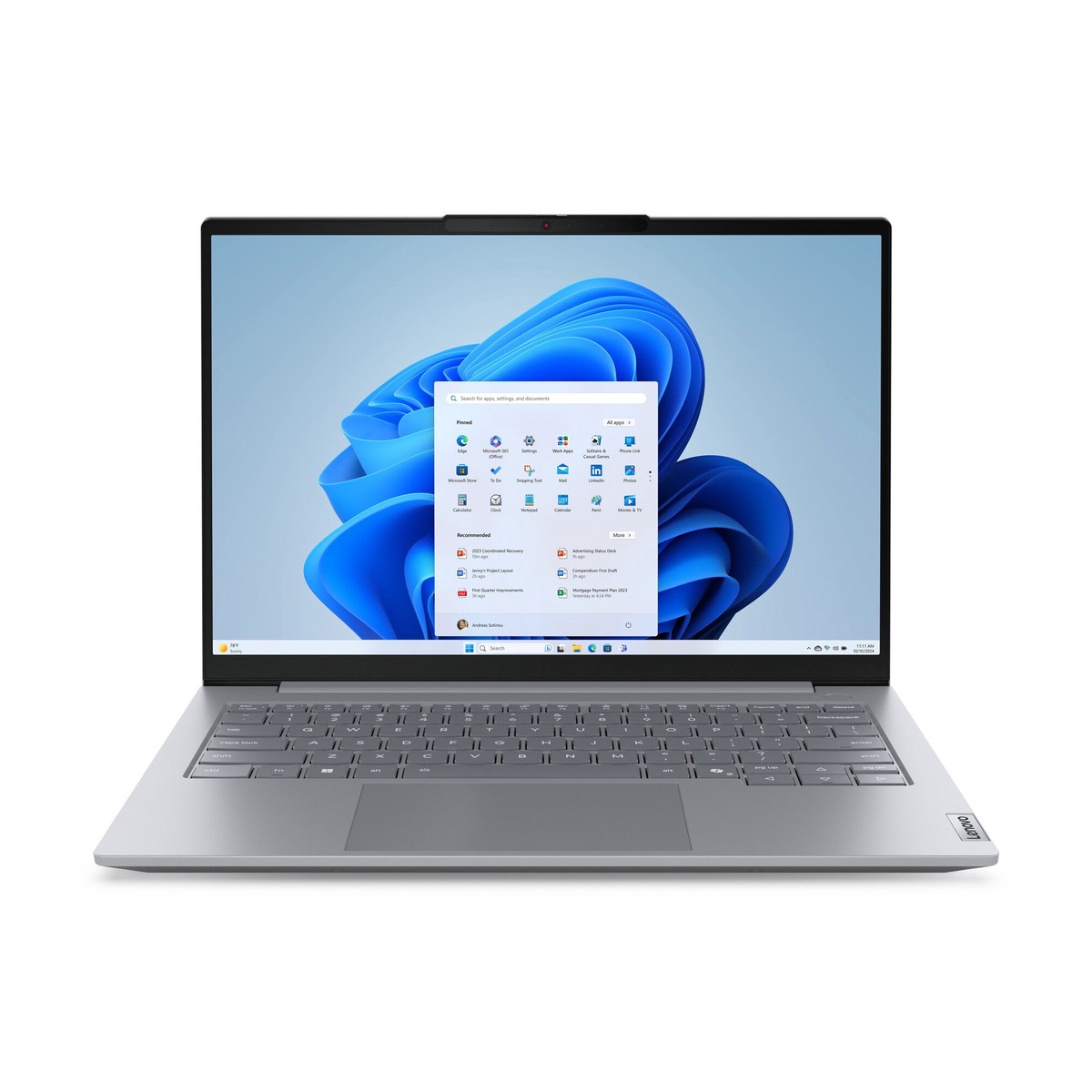 Lenovo ThinkBook 14 G8 IAL Intel Core Ultra 9 185H Laptop 35,6 cm (14") WUXGA 16 GB DDR5-SDRAM 512 GB SSD Wi-Fi 6E (802.11ax) Windows 11 Pro Gr Engelsk