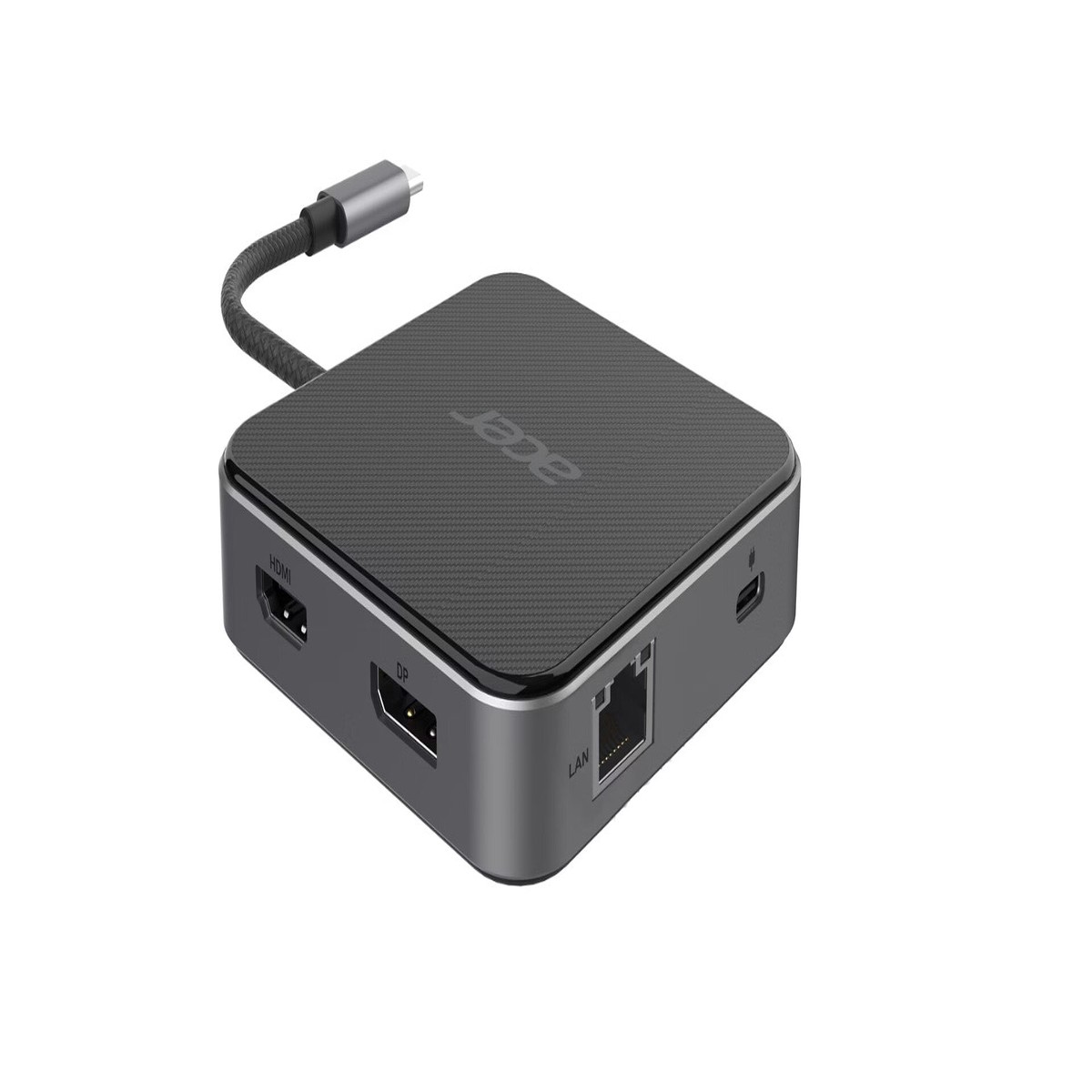 Acer 7-in-1 USB 4 Dongle Ledningsfrt USB4 Sort, Slv