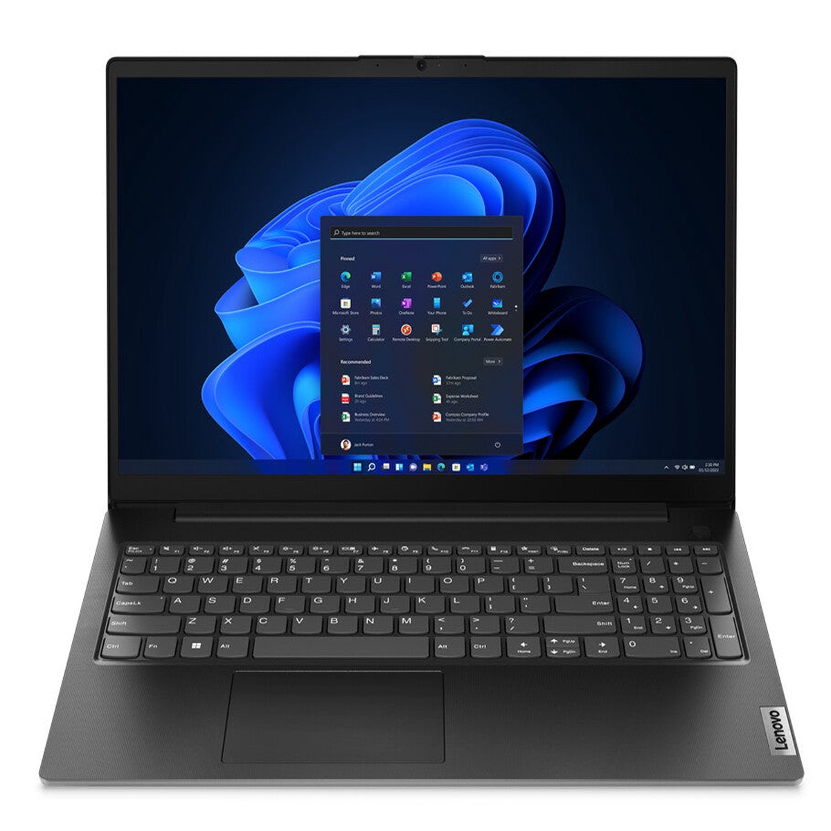 Lenovo V15 G4 AMN AMD Ryzen 3 7320U Laptop 39,6 cm (15.6") Fuld HD 8 GB LPDDR5-SDRAM 256 GB SSD Wi-Fi 5 (802.11ac) Sort Engelsk