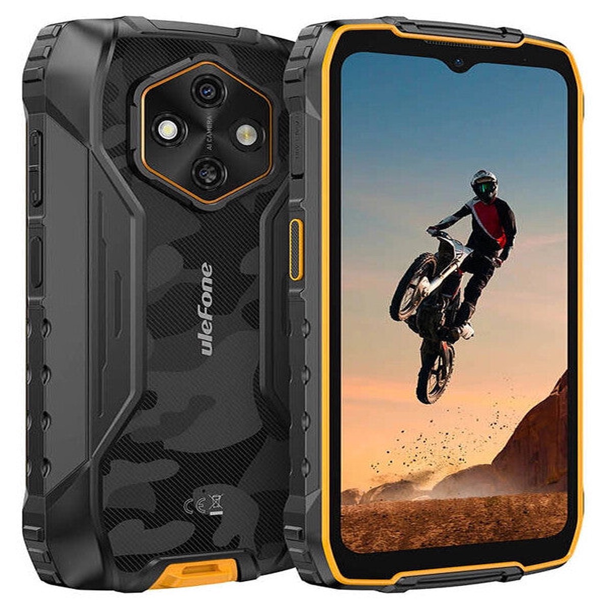 Ulefone RugKing 4 Pro 16,7 cm (6.56″) Dual SIM Android 15 4G USB Type-C 8 GB 256 GB 10200 mAh Orange
