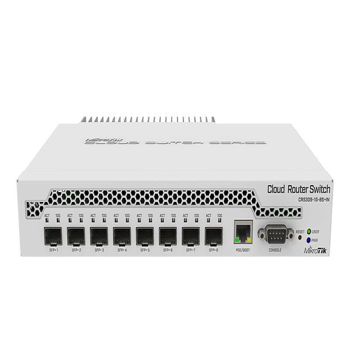 Mikrotik CRS309-1G-8S+ Administreret Gigabit Ethernet (10/100/1000) Strm over Ethernet (PoE) Hvid