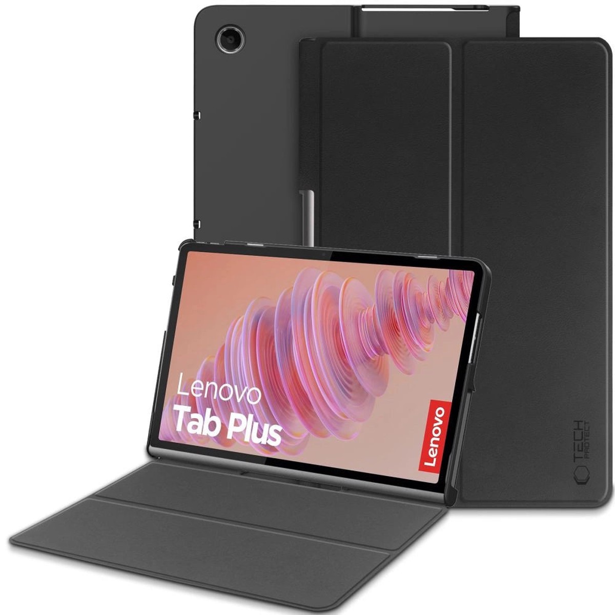 Tech-Protect SmartCase til Lenovo TAB PLUS – sort
