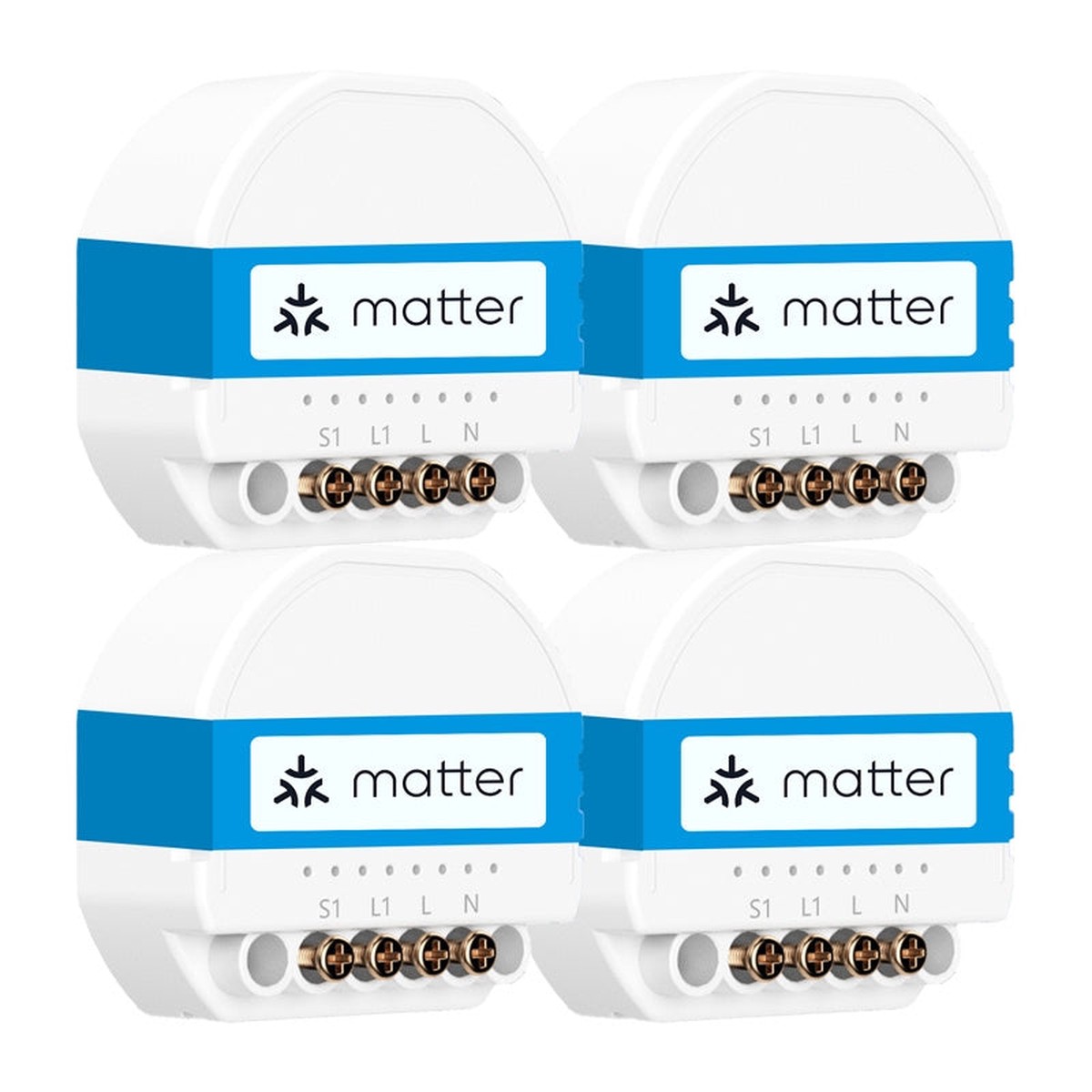 MEROSS MSS815MAQUA-UN Smart Wi-Fi-switche med 4 stk.