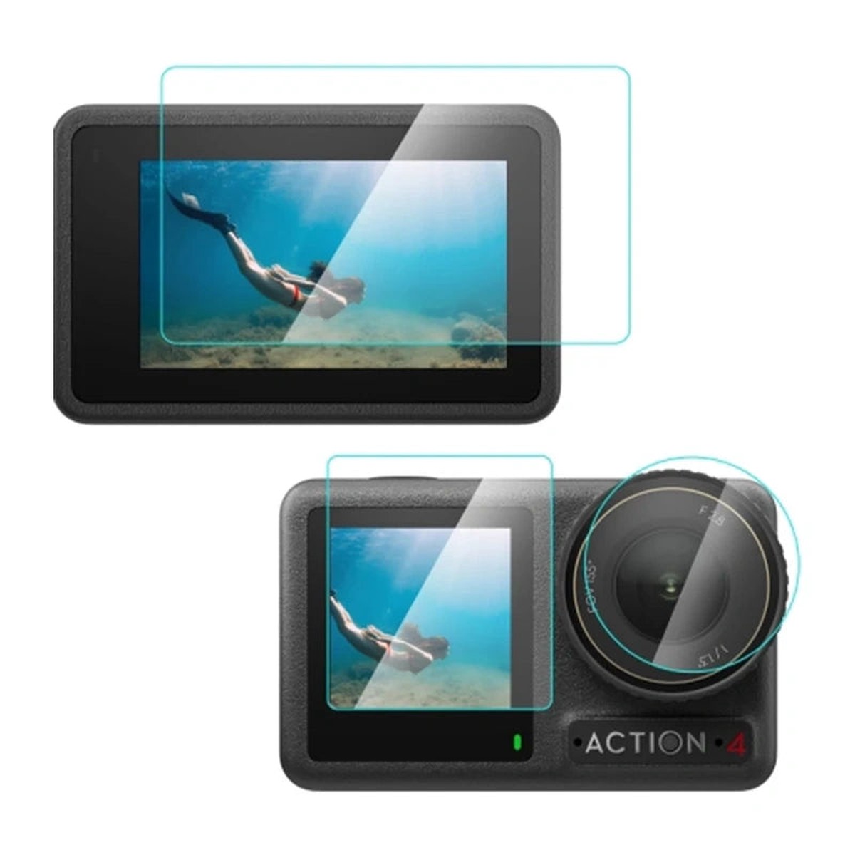 Puluz Hrdet Glas til DJI Osmo Action 4 (Klar)