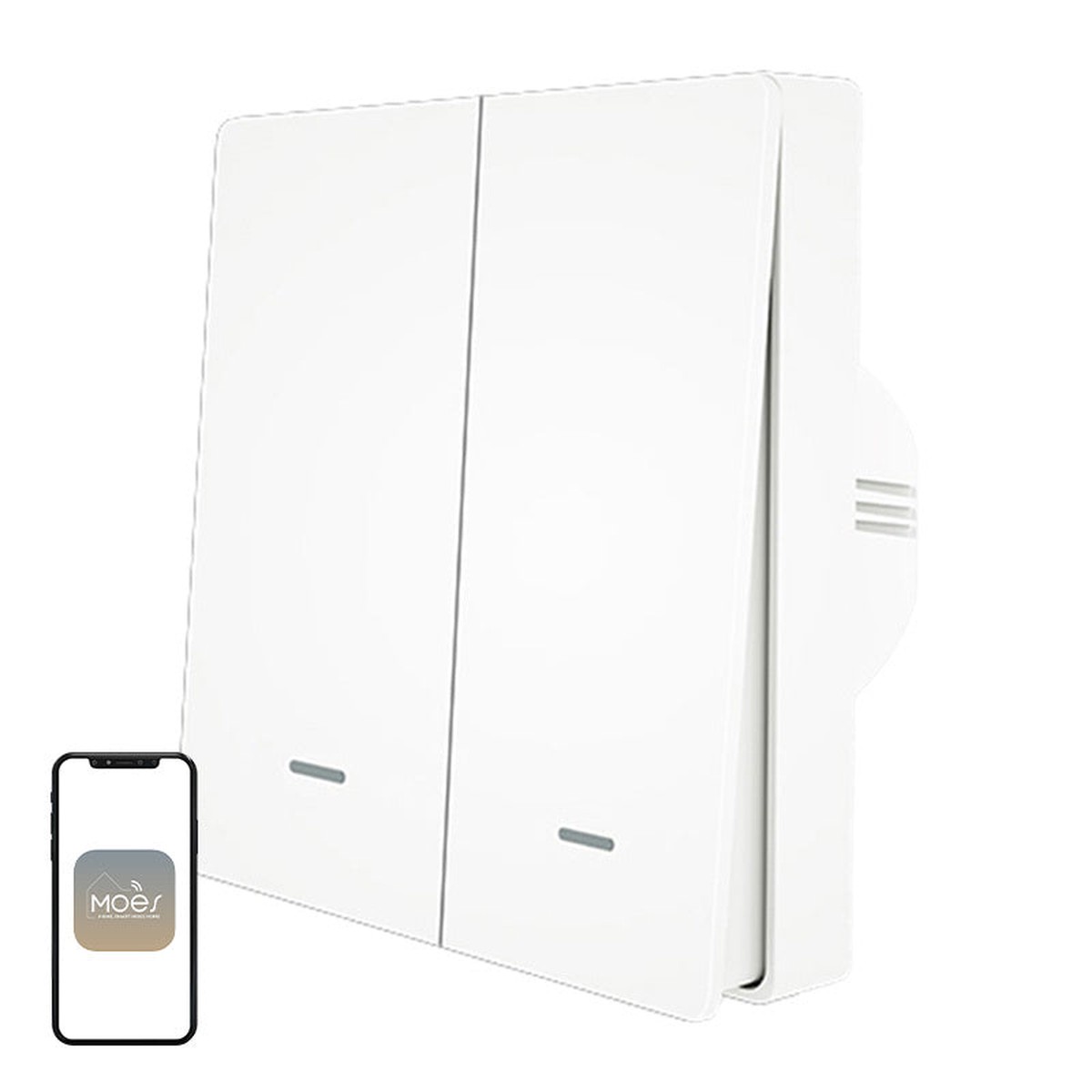 MOES ZS-B-EU2 ZigBee 2-kanals lysafbryder