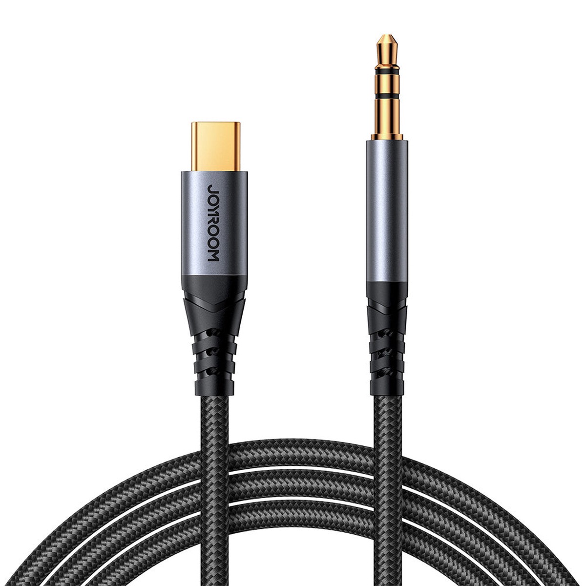 Joyroom Audio Transfer Series SY-A07 Mini Jack 3,5 mm/USB-C Kabel 1,2 m - Sort