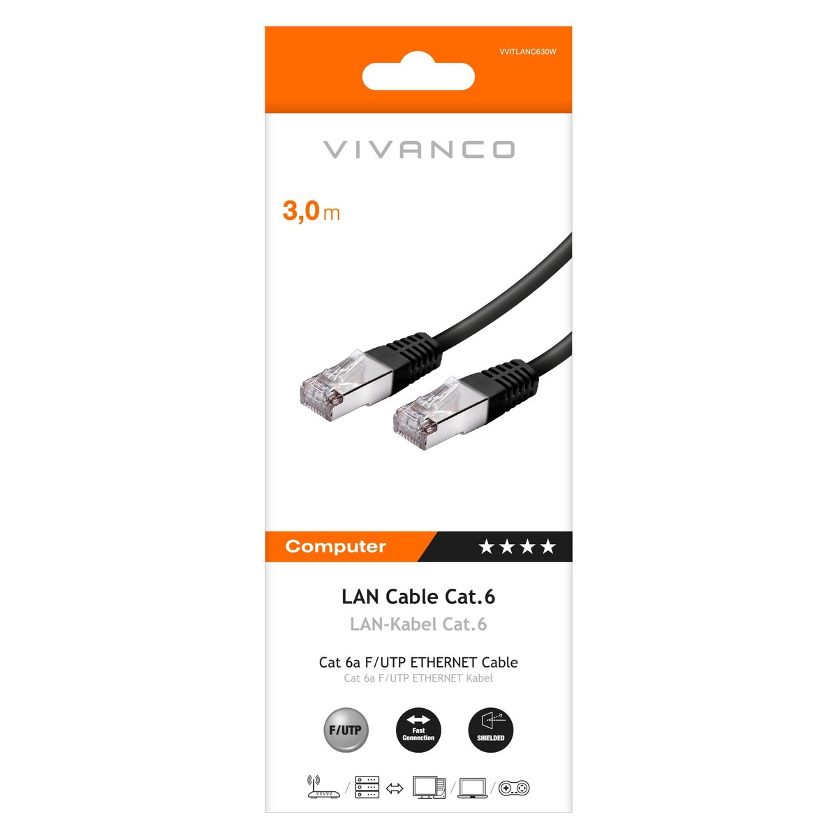 Vivanco Cat 6 netvrkskabel
