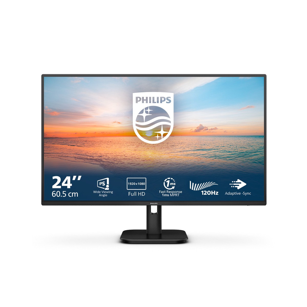 Philips 1000 series 24E1N1100A/00 computerskrm 60,5 cm (23.8") 1920 x 1080 pixel Fuld HD LCD Sort