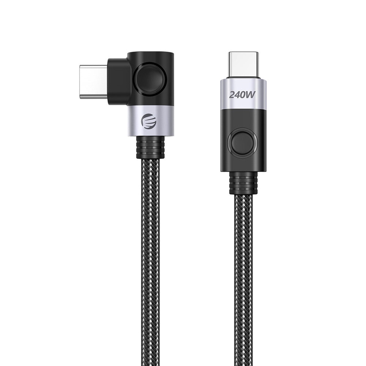 Orico CW240 USB-C til USB-C PD 240W 1m vinklet kabel – sort