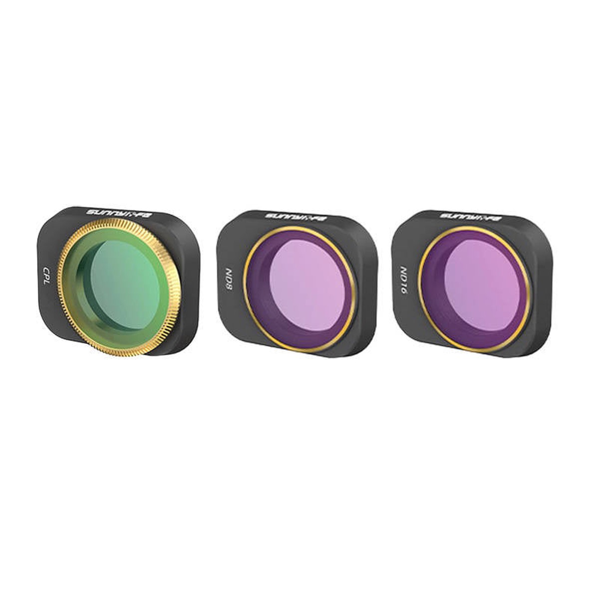St med 3 filtre CPL+ND8+ND16 Sunnylife til DJI Mini 3 Pro (MM3-FI415)