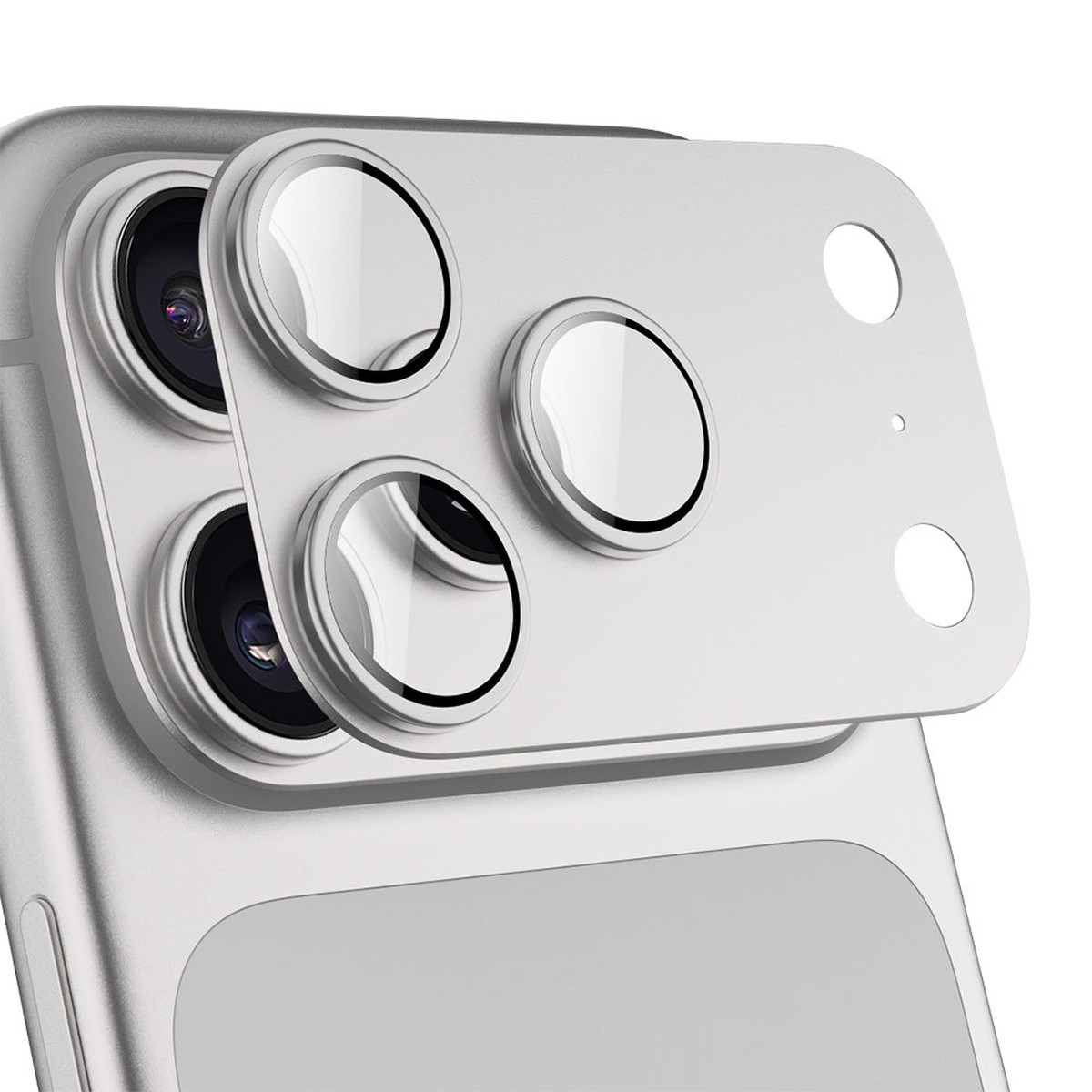 N.Brandz N-LENS-FUL18PM-SV MATRIX Full Coverage Lens Protector - Silver