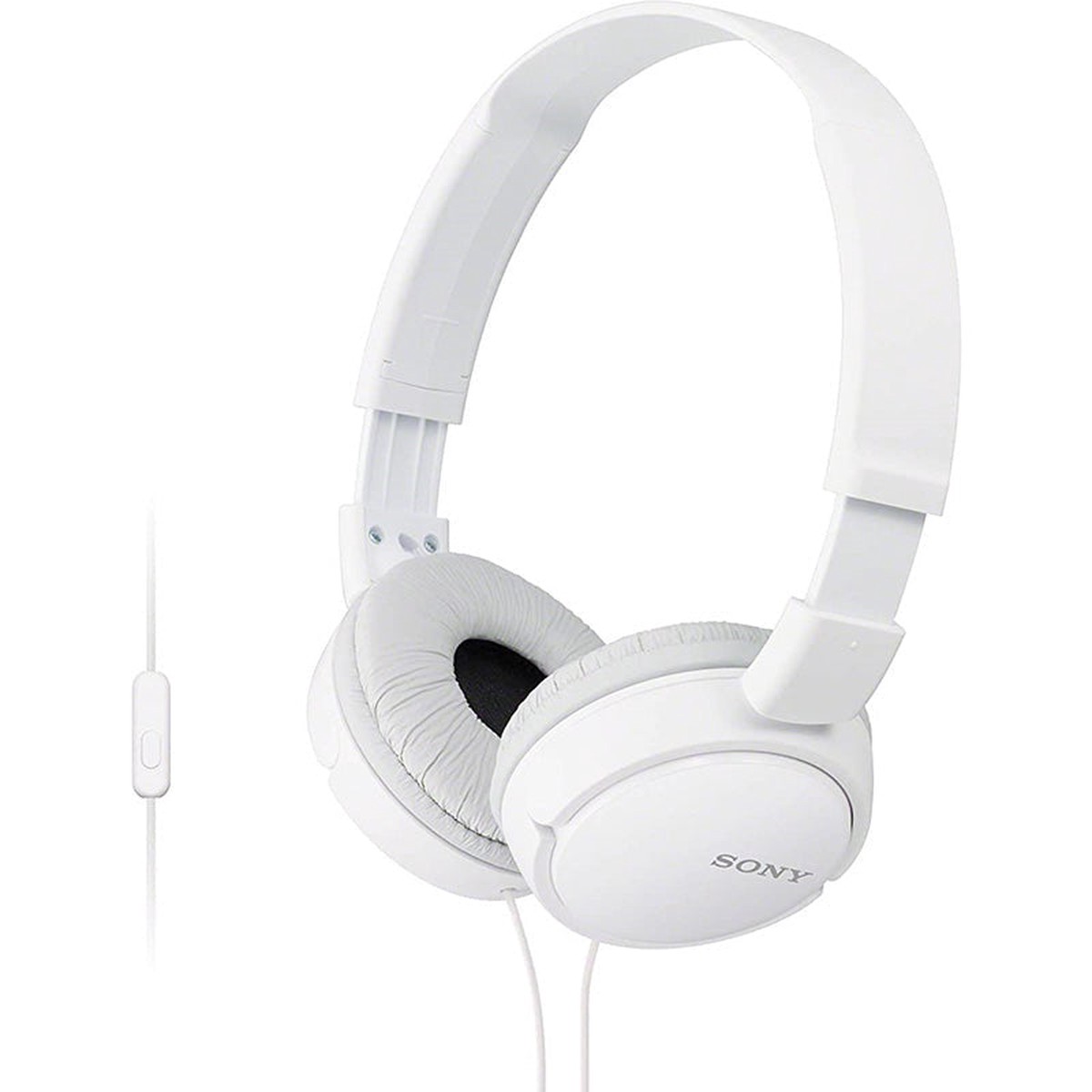 Sony MDR-ZX110AP Headphones with Mic (White)