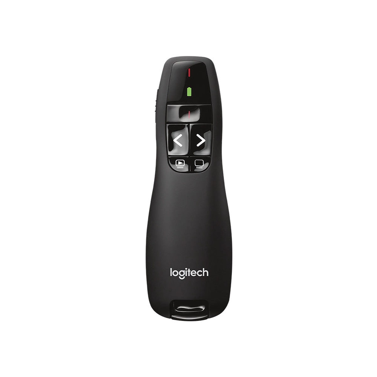 Logitech R400 Wireless Presenter Remote Control with Red Laser Pointer (Black)