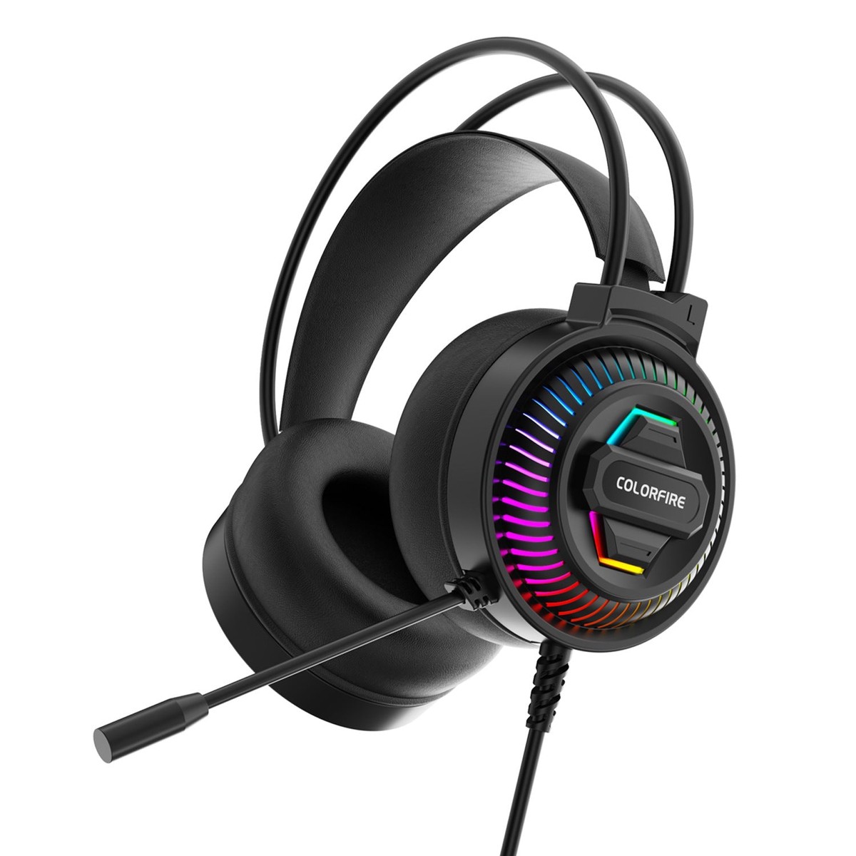 Colorful H500 Over-Ear USB Gaming Headset with Mic and Cover
