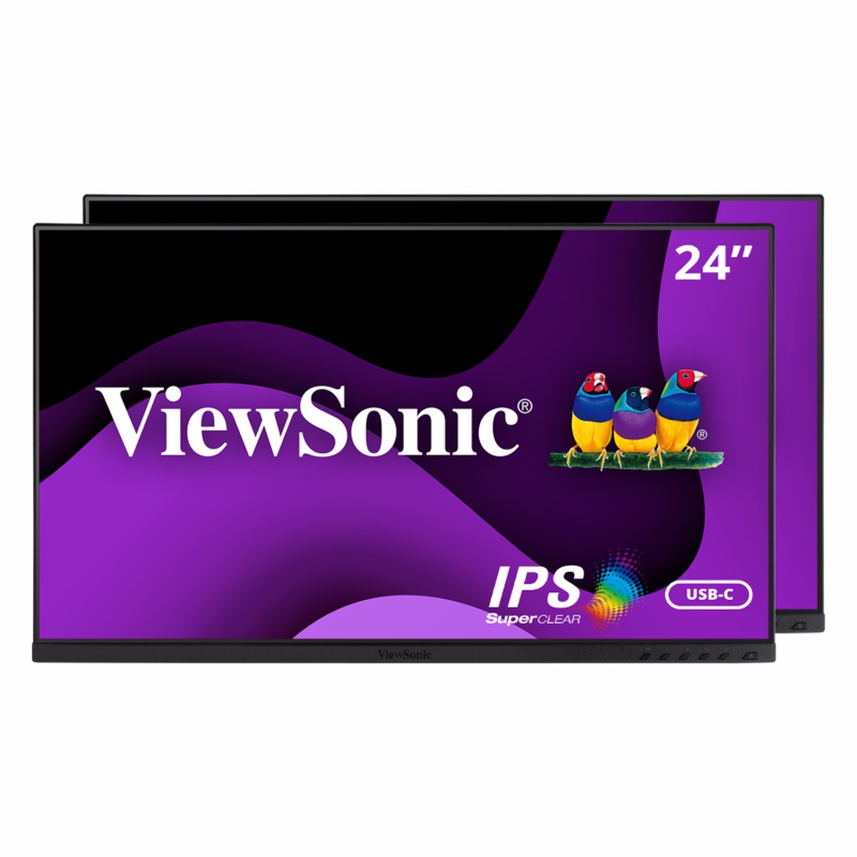 ViewSonic VG2455_56A_H2  24-Inch Ergonomic FHD Monitor Hero 2 Bundle