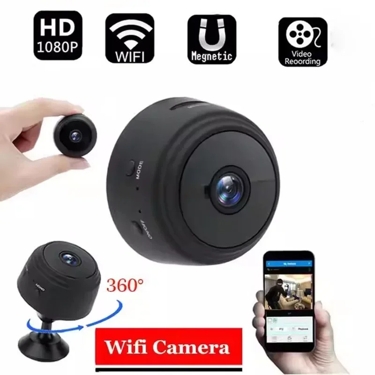 A9 1080P HD Wifi Mini Camera Surveillance Cameras Sensor Camcorder Web Video Smart Home Safety Wireless Security Camera