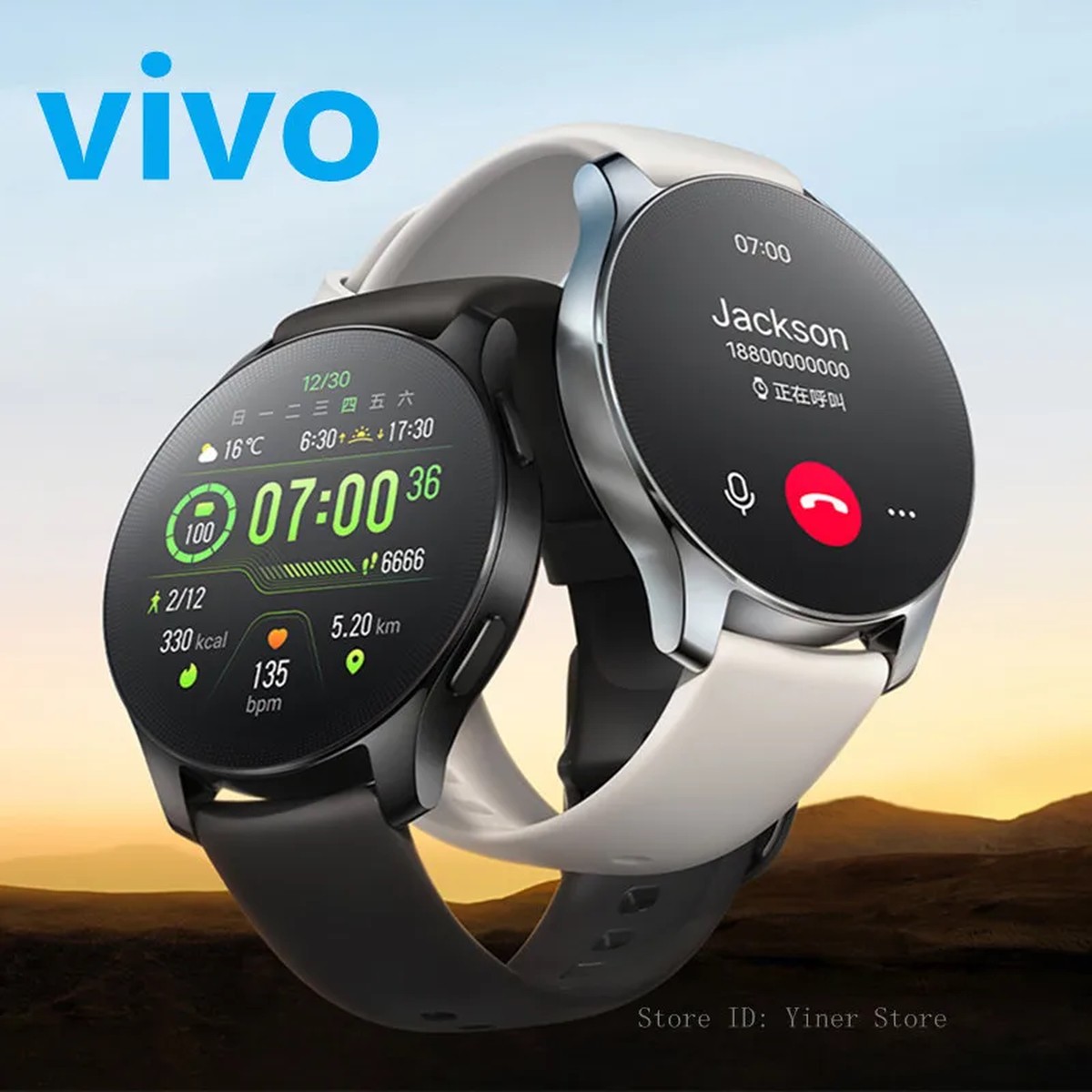 Vivo Watch 2 Mens Watch Vivos authentic waterproof smartwatch Vivo Sports Bluetooth health watch