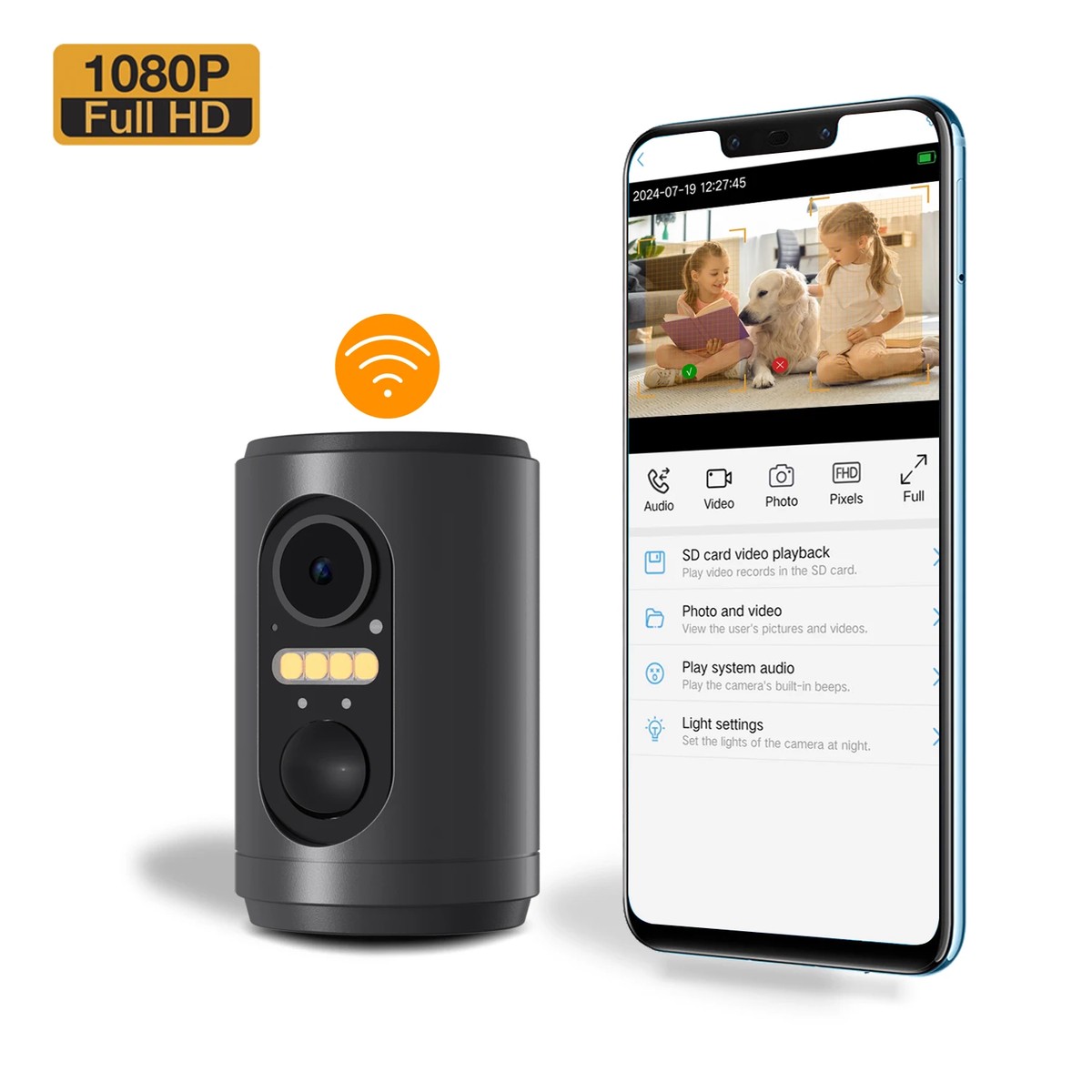 2MP Mini Battery Camera Wifi With Long Standby Indoor PIR Sensor Motion Detection Wireless Video IP Security CCTV HD Home Camera