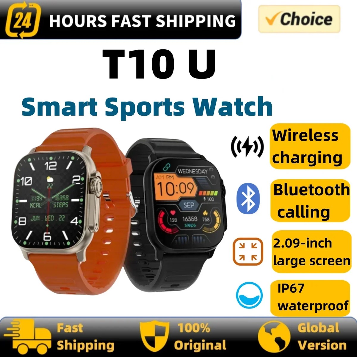 2024 New T10 Ultra 2 Smart Watch Gen 2 NFC 49mm Men Women GPS Track Bluetooth Call BT Music Games Wireless Charging Smartwatch